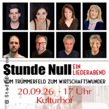Stunde Null - Die Revue 20.09.2026 Kulturzentrum August Everding