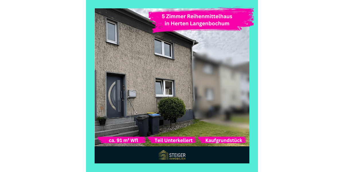 Einfamilienhaus Herten Bertlich - 5 Zimmer, 91 m&sup2;, 199.000&euro; | Angebot:27114874