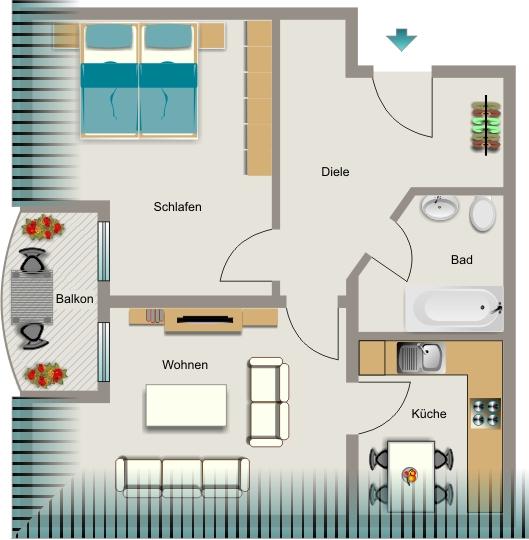 Die passende Wohnung von VIVAWEST mit Wohnberechtigungsschein. 2 zimmer