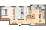 Erdgeschoßwohnung Castrop-Rauxel Rauxel - 2 Zimmer, 50 m&sup2;, 439&euro; | Angebot:26349951