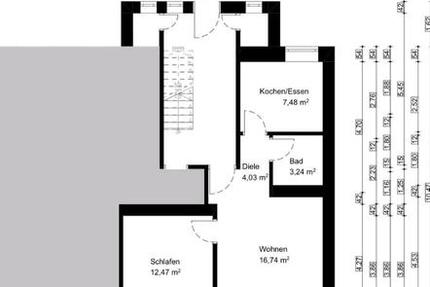 Wohnung Bochum Bochum-Mitte - 1 Zimmer, 43 m&sup2;, 75.000&euro; | Angebot:26170638